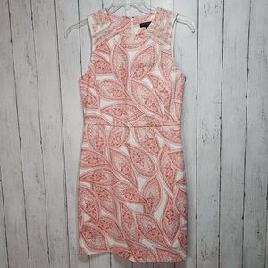 Banana Republic Women's Paisley Print Mesh Inset Sleeveless Dress Size 6
